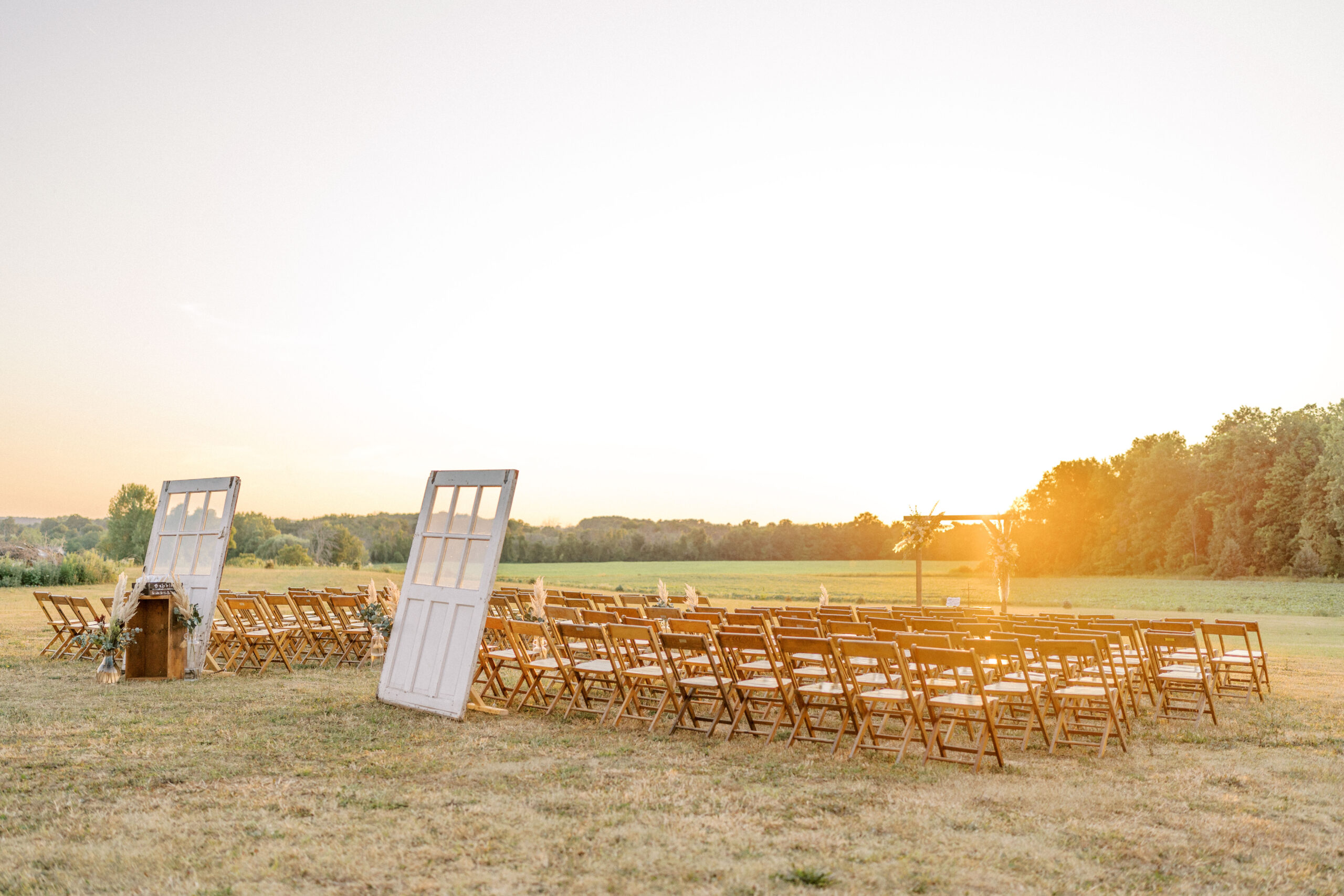 Back yard ceremony space in Rochester